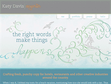 Tablet Screenshot of katydavis.com